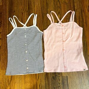 2 Abercrombie kids size 9/10 tank tops